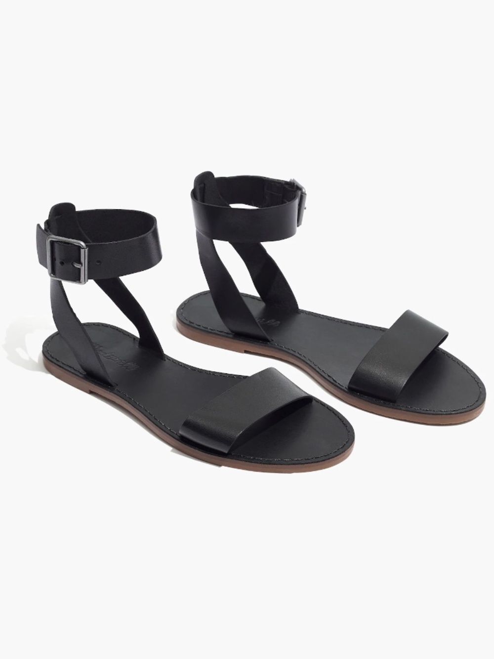 The Boardwalk Ankle-Strap Sandal True Black Size 8